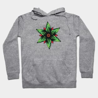 Green Flower Hoodie